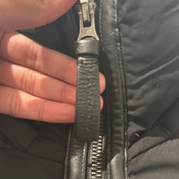 Mackage Women's Black Puffer Jacket with Fur Hood - Picture 8 of 8